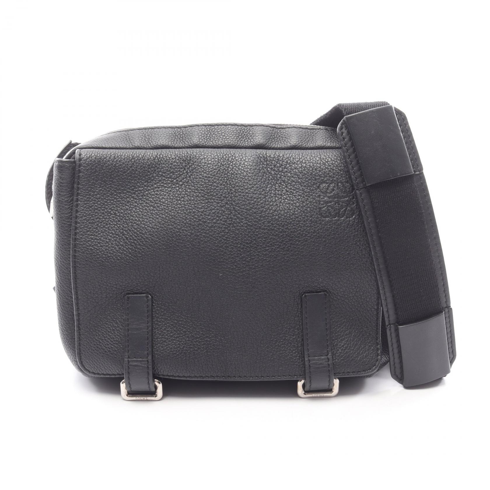 C (やや傷や汚れあり)】ロエベ LOEWE ミリタリーメッセンジャーXS