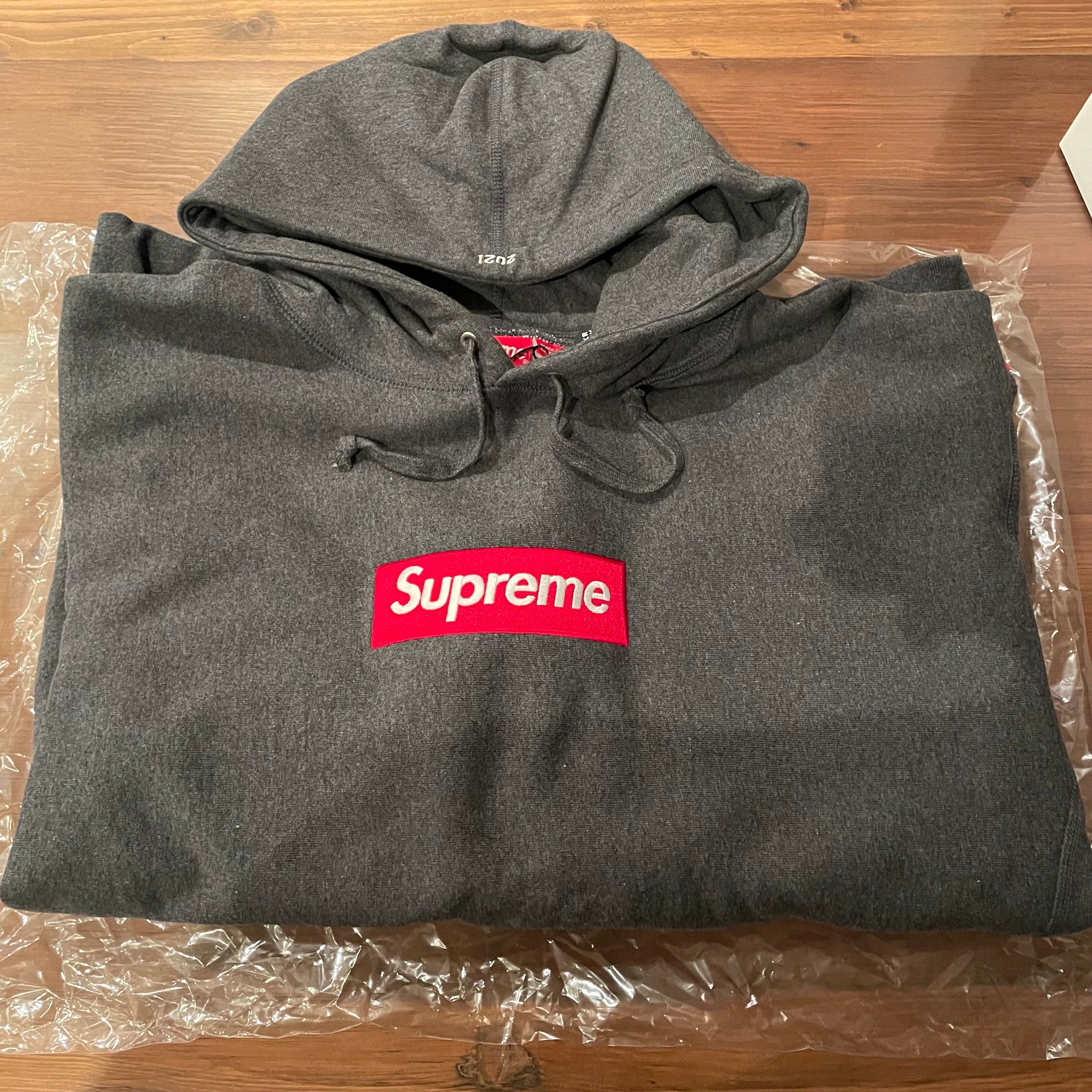 Supreme Box Logo Hooded Sweatshirt "Charcoal" (21FW)