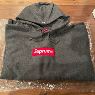 Supreme Box Logo Hooded Sweatshirt "Charcoal" (21FW)