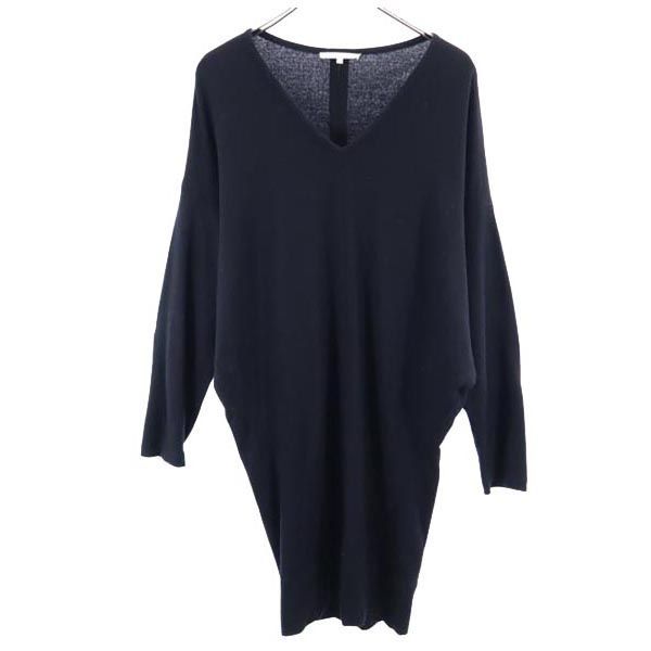 HELMUT LANG 長袖 Vネック ニット ワンピース