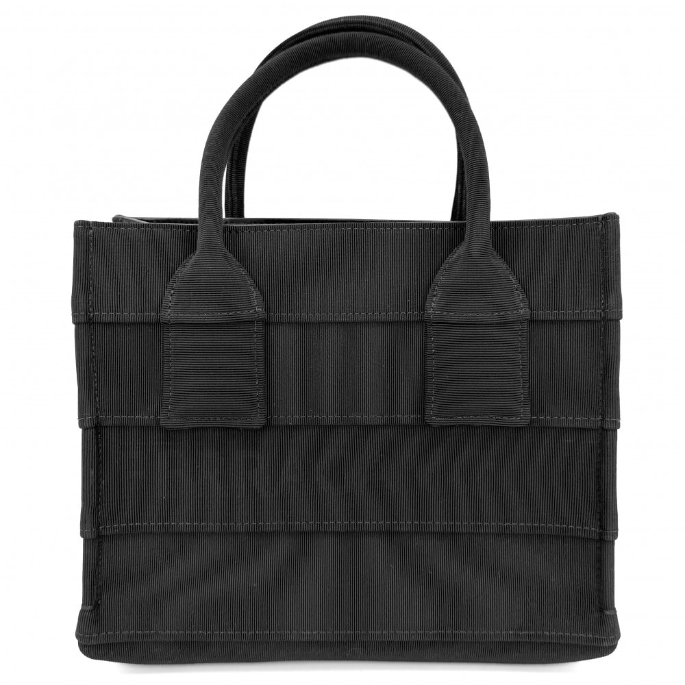 Salvatore Ferragamo サルヴァトーレフェラガモ ハンドバッグ ロゴ ミニトートバッグ キャンバス    ブラック 黒 ゴールド金具 レディース 美品【中古品】