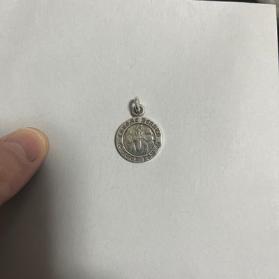 Chrome Hearts Angel Medal Charm Fuck You "Silver"