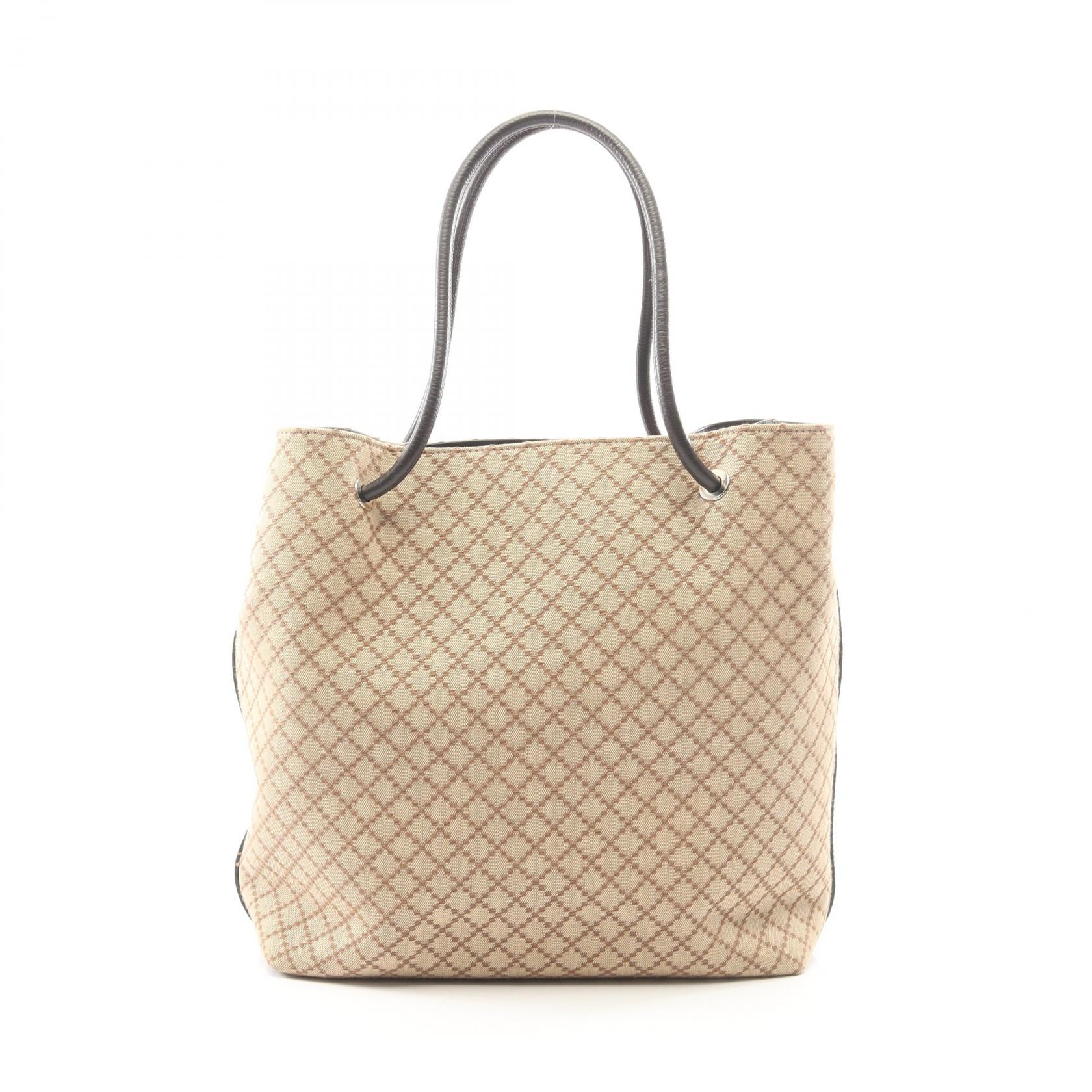 グッチ GUCCI ディアマンテ トートバッグ バッグ キャンバス レザー レディース ベージュ系 / ブラウン系 152279 【中古】