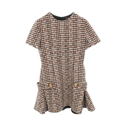 ルイ・ヴィトン LOUIS VUITTON モノグラム ワンピース 衣料品 トップス ウール モヘヤ レディース ブラウン系 【中古】