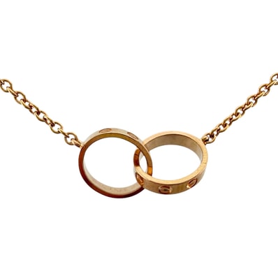 カルティエ ベビーラブ ネックレス 18金 K18ピンクゴールド レディース CARTIER 中古