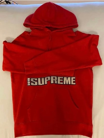 Supreme Blockbuster Hooded Sweatshirt "Red"