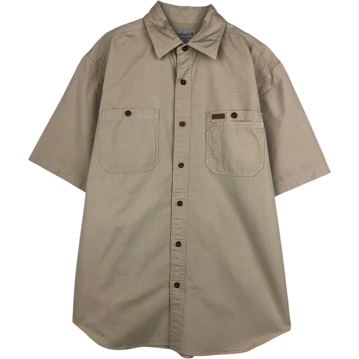 古着 カーハート Carhartt 半袖 ワークシャツ メンズM相当/eaa658075
