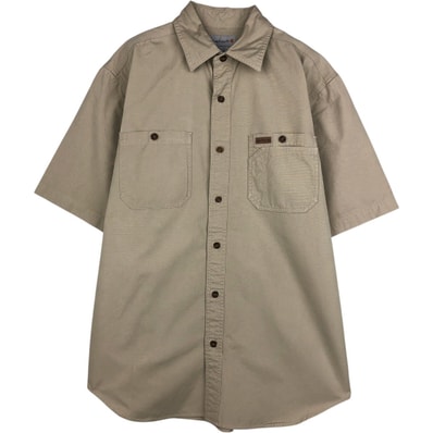古着 カーハート Carhartt 半袖 ワークシャツ メンズM相当/eaa658075