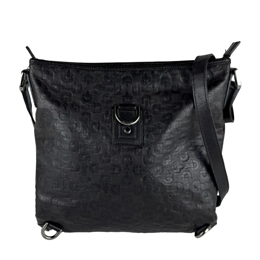グッチ GUCCI ショルダーバッグ レザー ブラック ユニセックス 268642【中古】 z11084