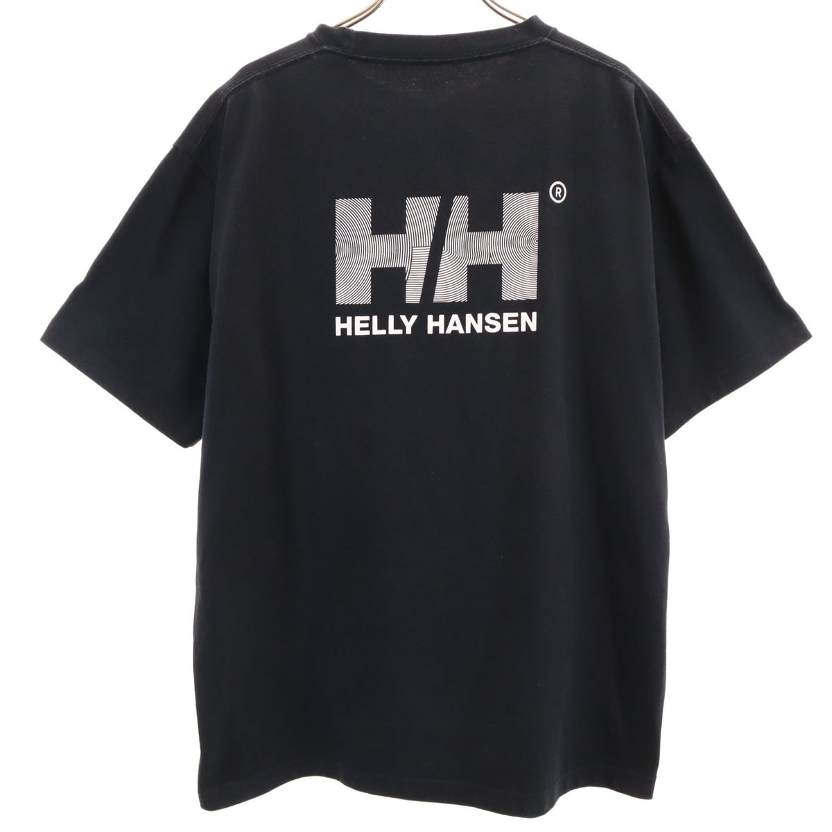HELLY HANSEN ヘリーハンセン バックロゴ 半袖 Tシャツ XL ブラック アウトドア