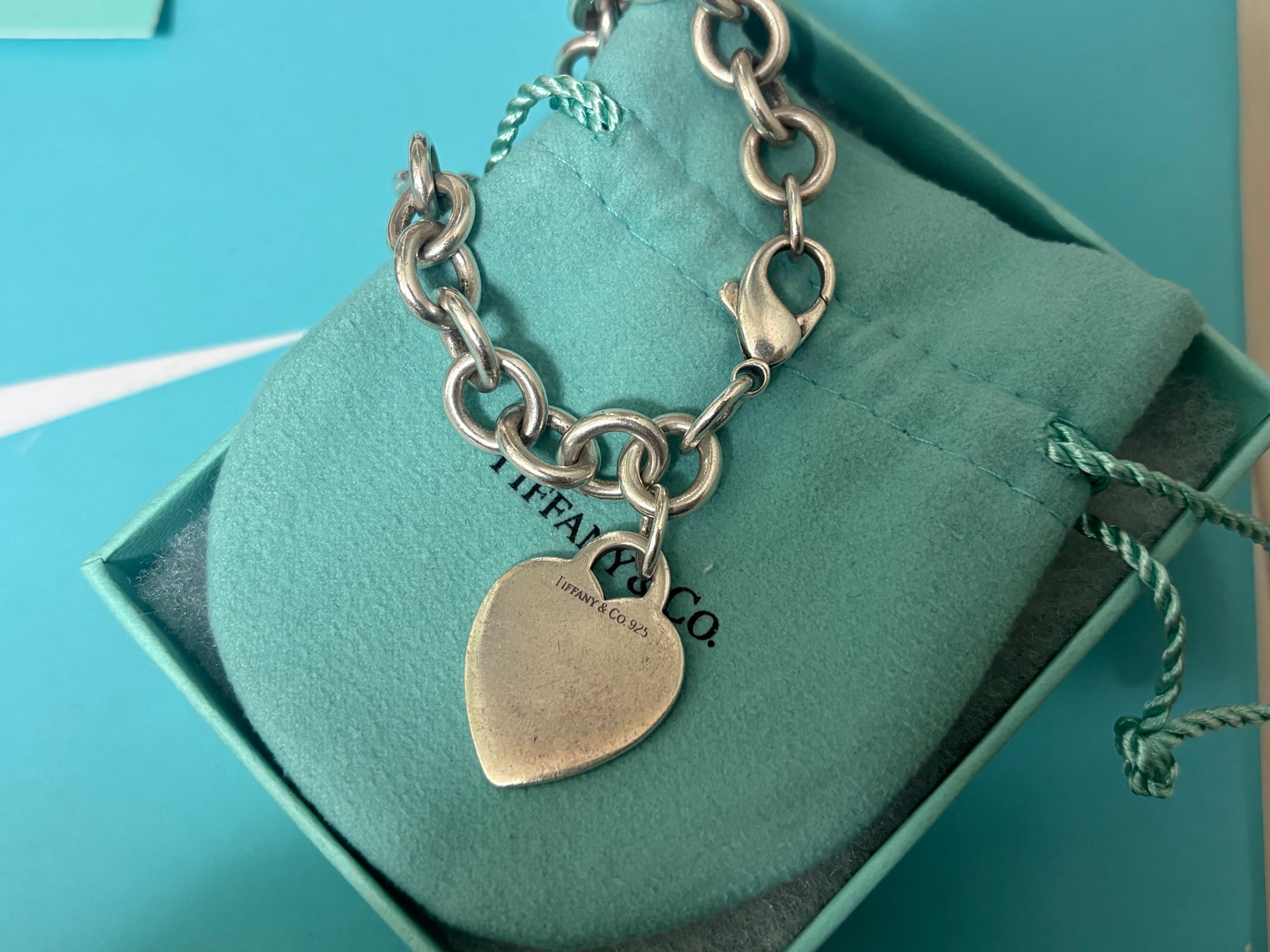 C (やや傷や汚れあり)】 Tiffany ハートブレスレット FREEの中古ハイ