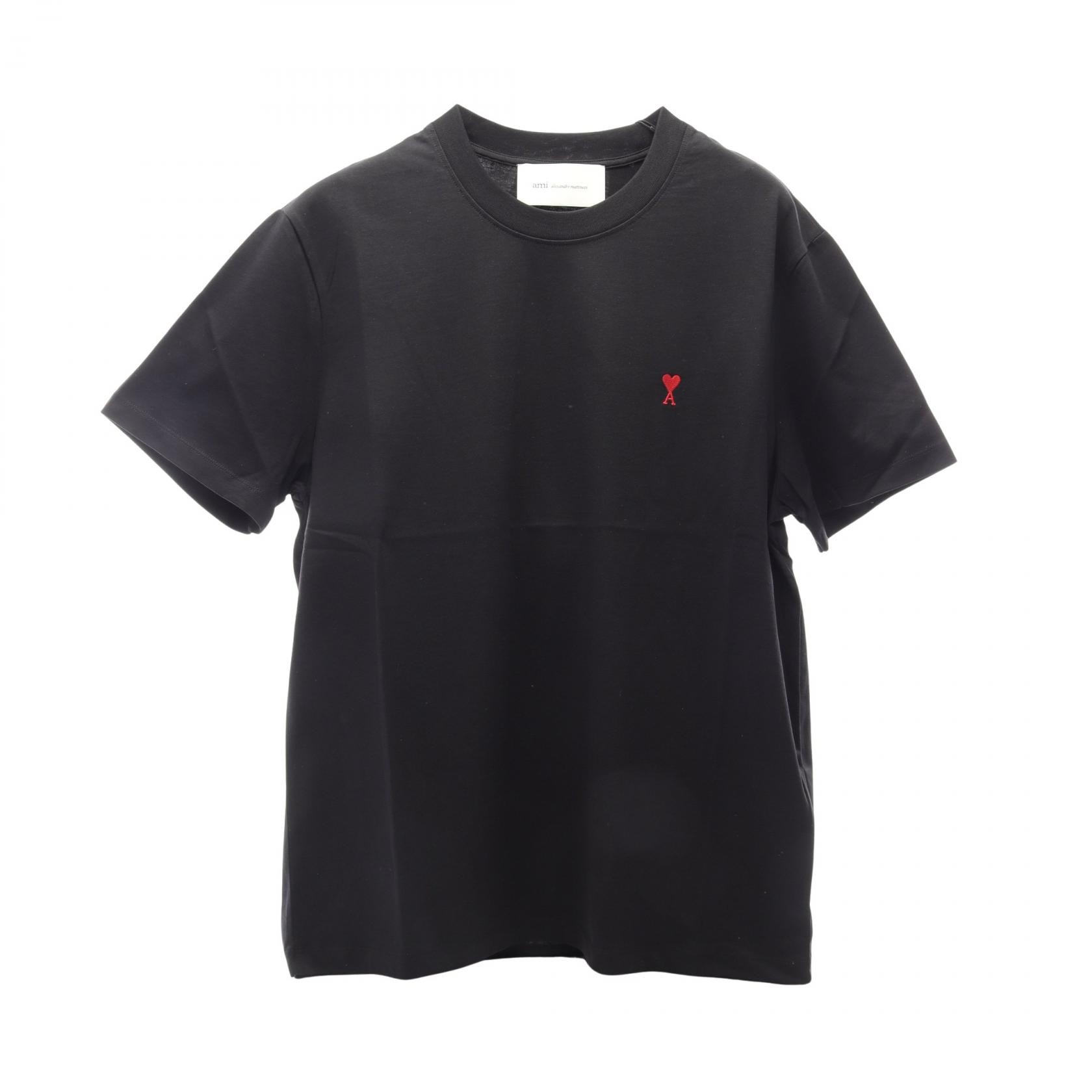 アミ AMI AMI DE COEUR 半袖Tシャツ 衣料品 トップス コットン メンズ レディース ブラック系 UTS035.724001L 【新品】