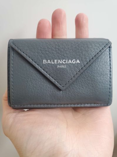 BALENCIAGA Papier Mini Wallet "Grey"