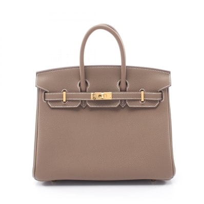 エルメス HERMES バーキン25 エトゥープ ハンドバッグ バッグ トゴ トゴ レディース グレー系 【中古】