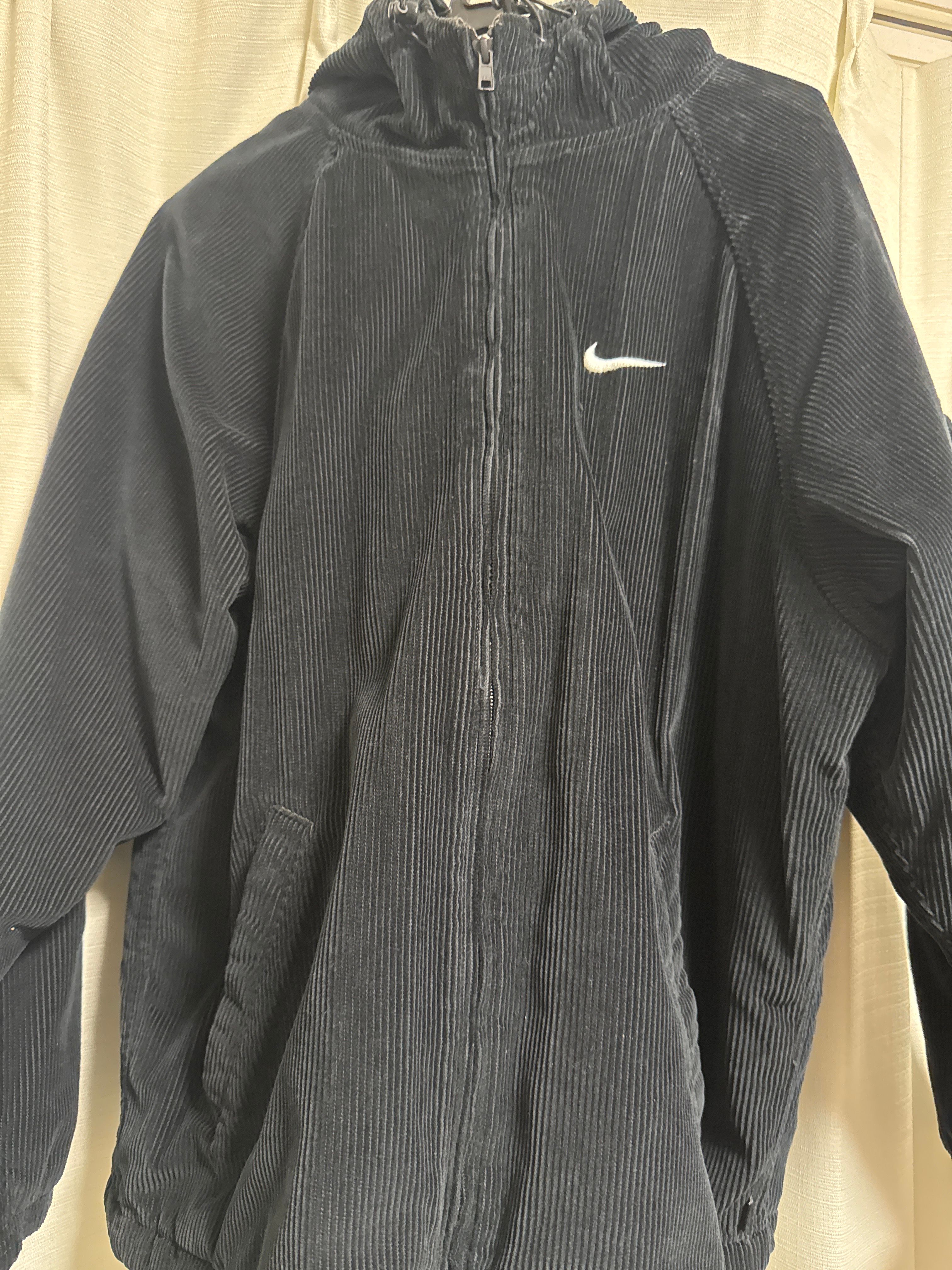 Supreme / Nike Arc Corduroy Hooded Jacket "Black"