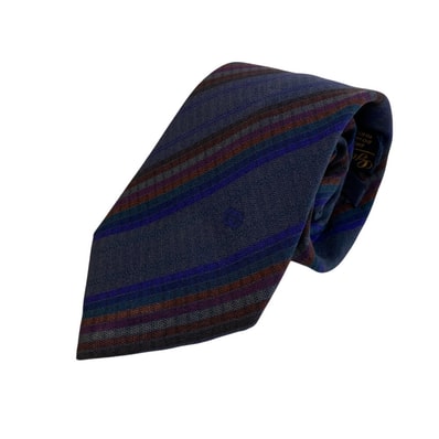 グッチ GUCCI ネクタイ ロゴ レインボー 通勤 ビジネス フォーマル ネイビー
