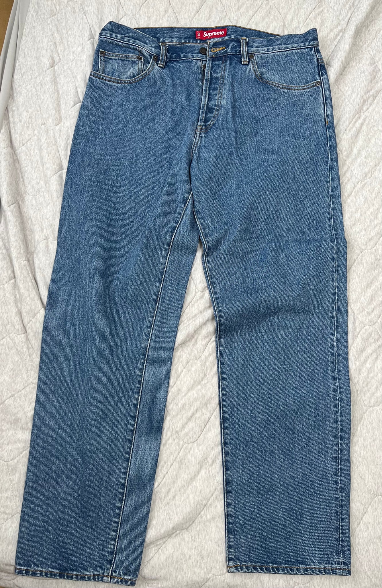 Supreme Regular Jean "Washed Indigo" (24FW)
