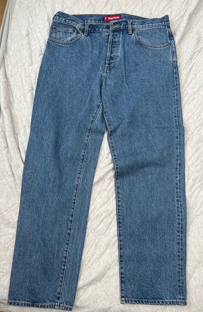 Supreme Regular Jean "Washed Indigo" (24FW)
