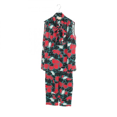 マルニ MARNI ボタニカル柄 ノースリーブ セットアップ 衣料品 レーヨン レディース グリーン系 / ブラック系 / レッド系 【中古】