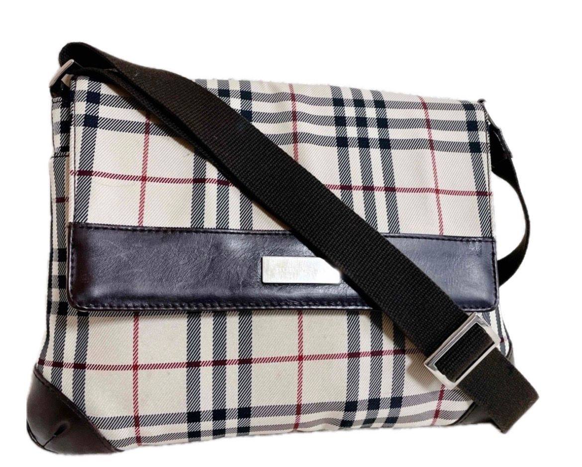 BURBERRY ノバチェック フラップ ショルダーバッグ バーバリー