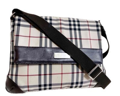 BURBERRY ノバチェック フラップ ショルダーバッグ バーバリー