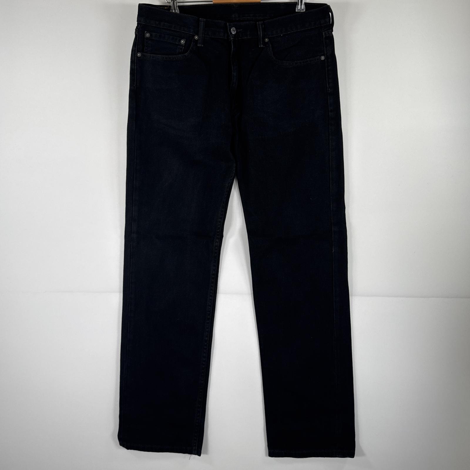 古着 リーバイス Levi's デニムパンツ 505 ジーパン ストレート 大きいサイズ ジップフライ ジーンズ ビッグサイズ w38 L34 ブラック メンズ