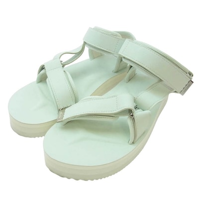 SUICOKE スイコック サンダル AP STUDIO 別注 フェイクレザー ストラップ サンダル ホワイト系 25.0cm【中古】