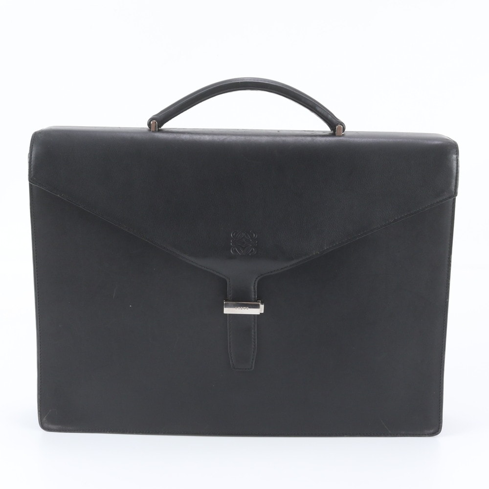 ■美品 ロエベ アナグラムビジネス バッグ レザー
