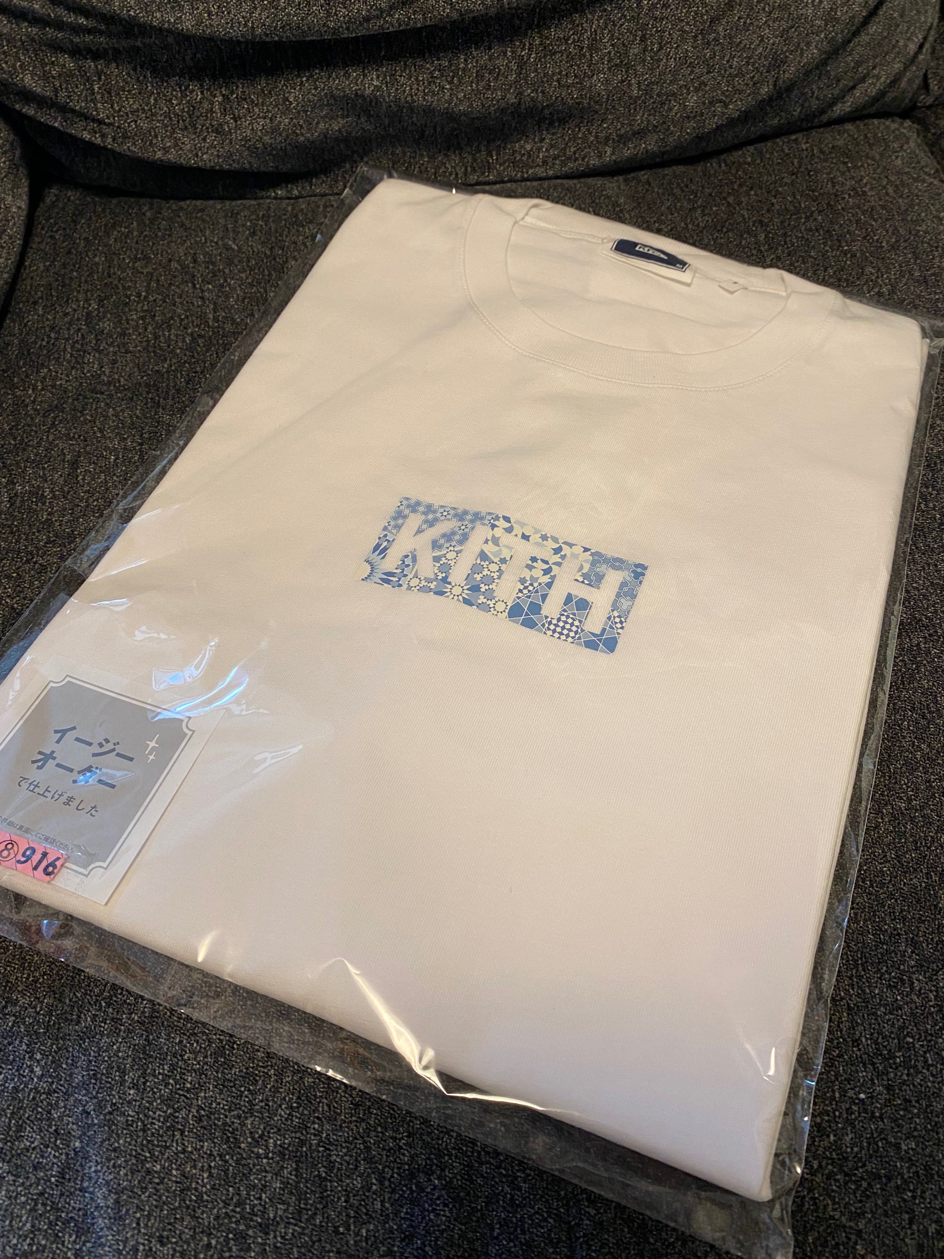 Kith Blue Moroccan Tile Classic Logo Tee "White"