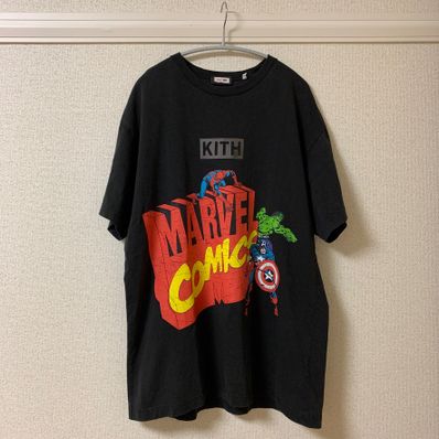Marvel x Kith Spider-Man Avengers Vintage Tee "Black"