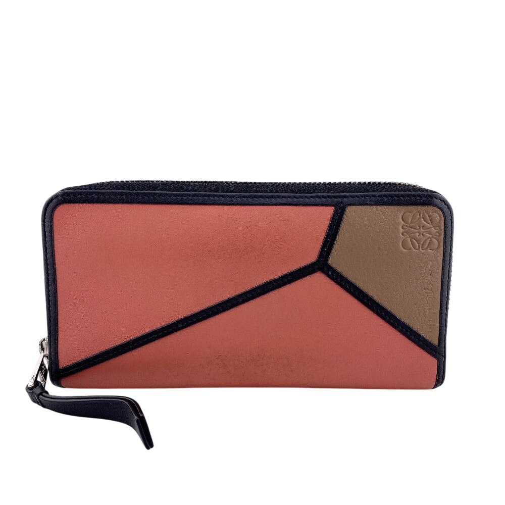 ロエベ LOEWE 長財布 パズル ラウンドファスナー オレンジ