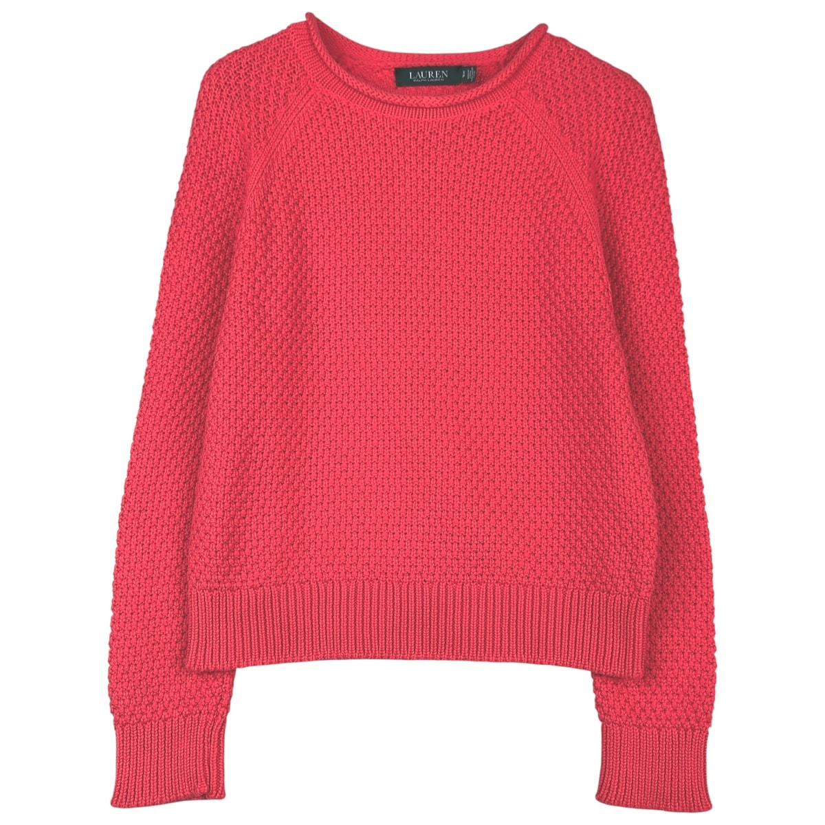 古着 ラルフローレン Ralph Lauren LAUREN ローレン ロールネック コットンニットセーター レディースS相当/eaa401606