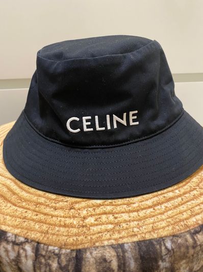 CELINE Bucket Hat In Gabardine Cotton "Ultra Black"