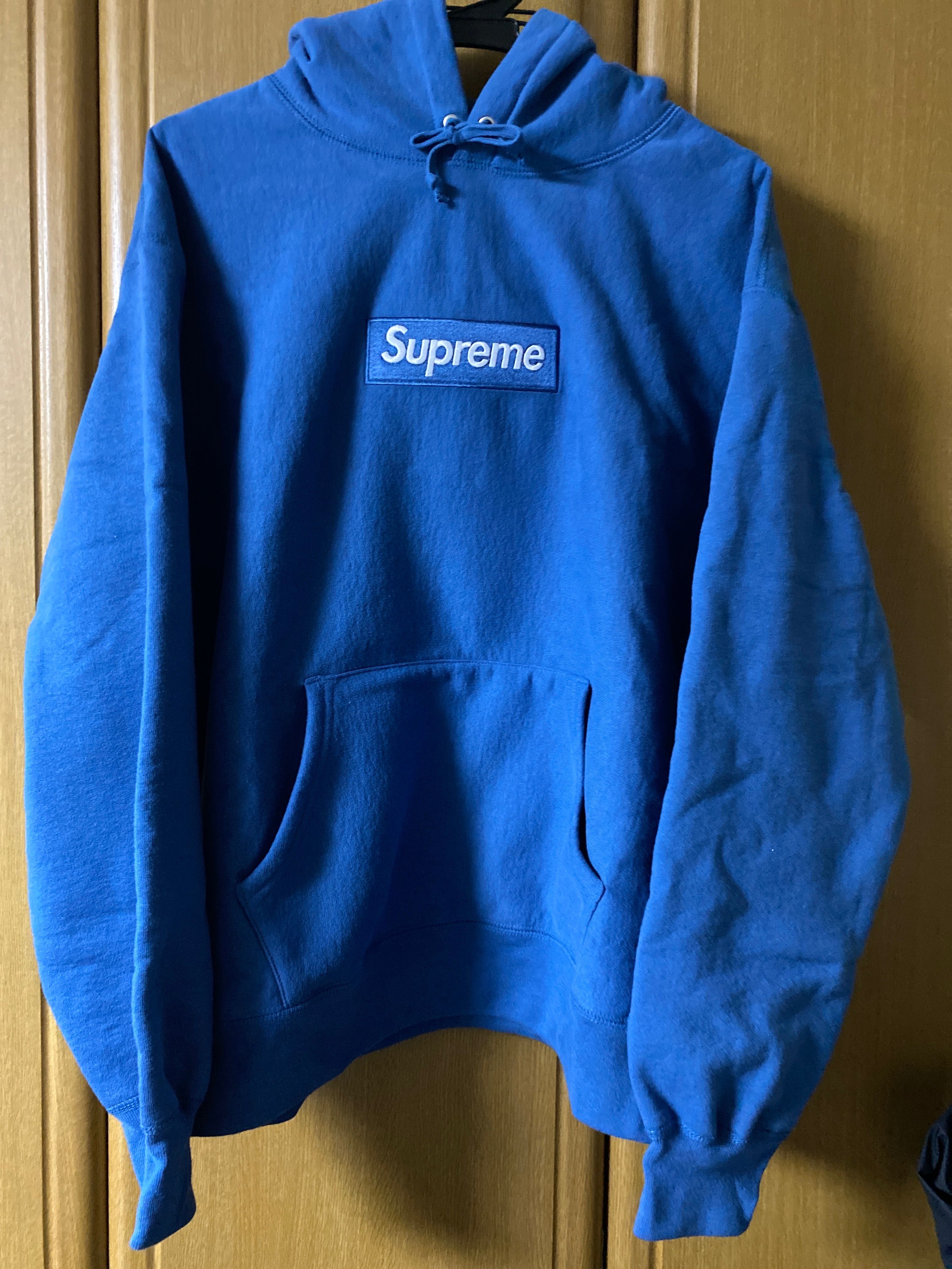 Supreme Box Logo Hooded Sweatshirt "Blue" (23FW)