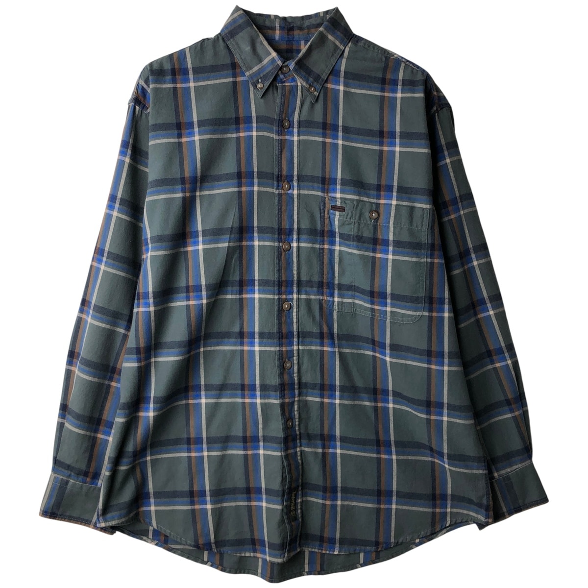 古着 90年代 ティンバーランド Timberland 長袖 ボタンダウンチェックシャツ メンズS相当 ヴィンテージ/eaa614070