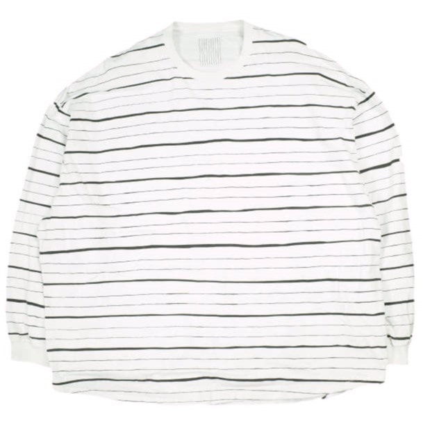 Stripes For Creative ストライプフォークリエイティブ S.F.C 25SS SUPER BIG MIX SIDE STRIPES LS TEE スーパービッグミックスサイドストライプロングスリーブTシャツ XL WHITE 長袖 ボーダー