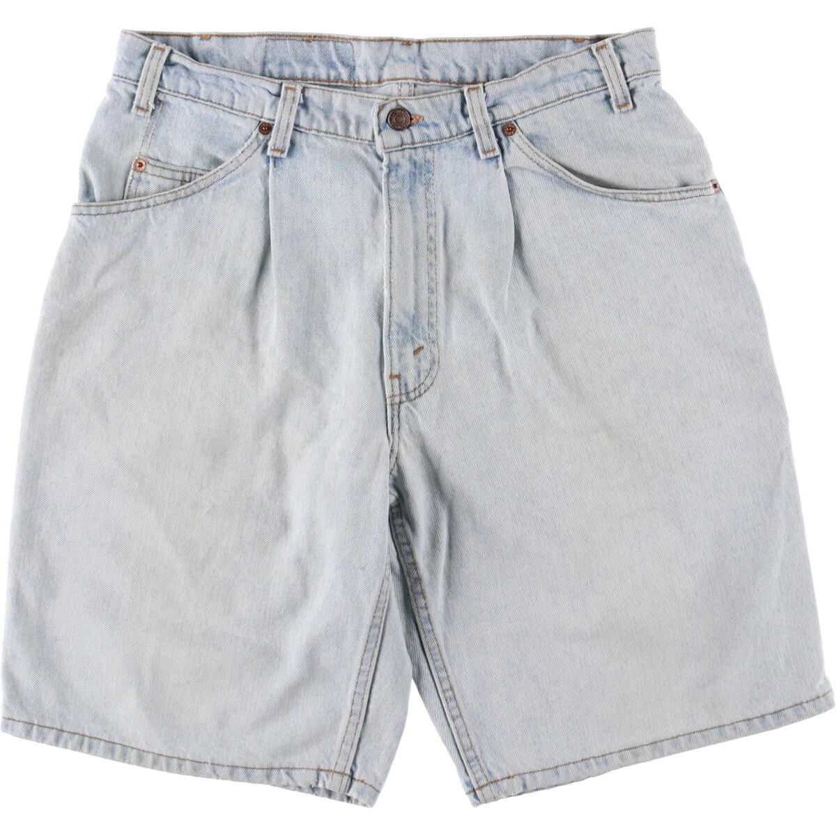 古着 90年代 リーバイス Levi's 580 BAGGY FIT オレンジタブ デニムショーツ ハーフパンツ USA製 メンズw34相当 ヴィンテージ/eaa542856