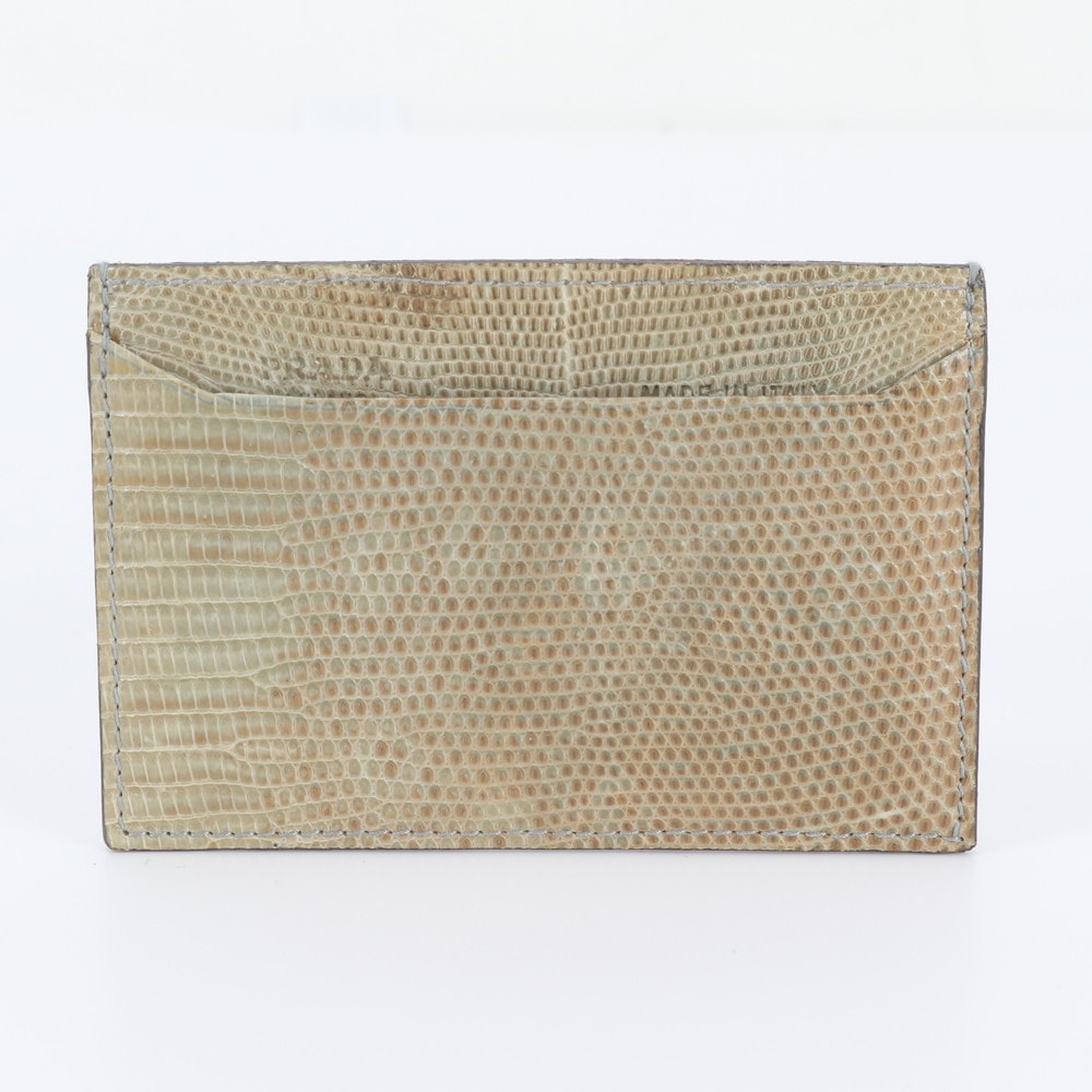 ■美品 プラダ カードケース リザード レザー