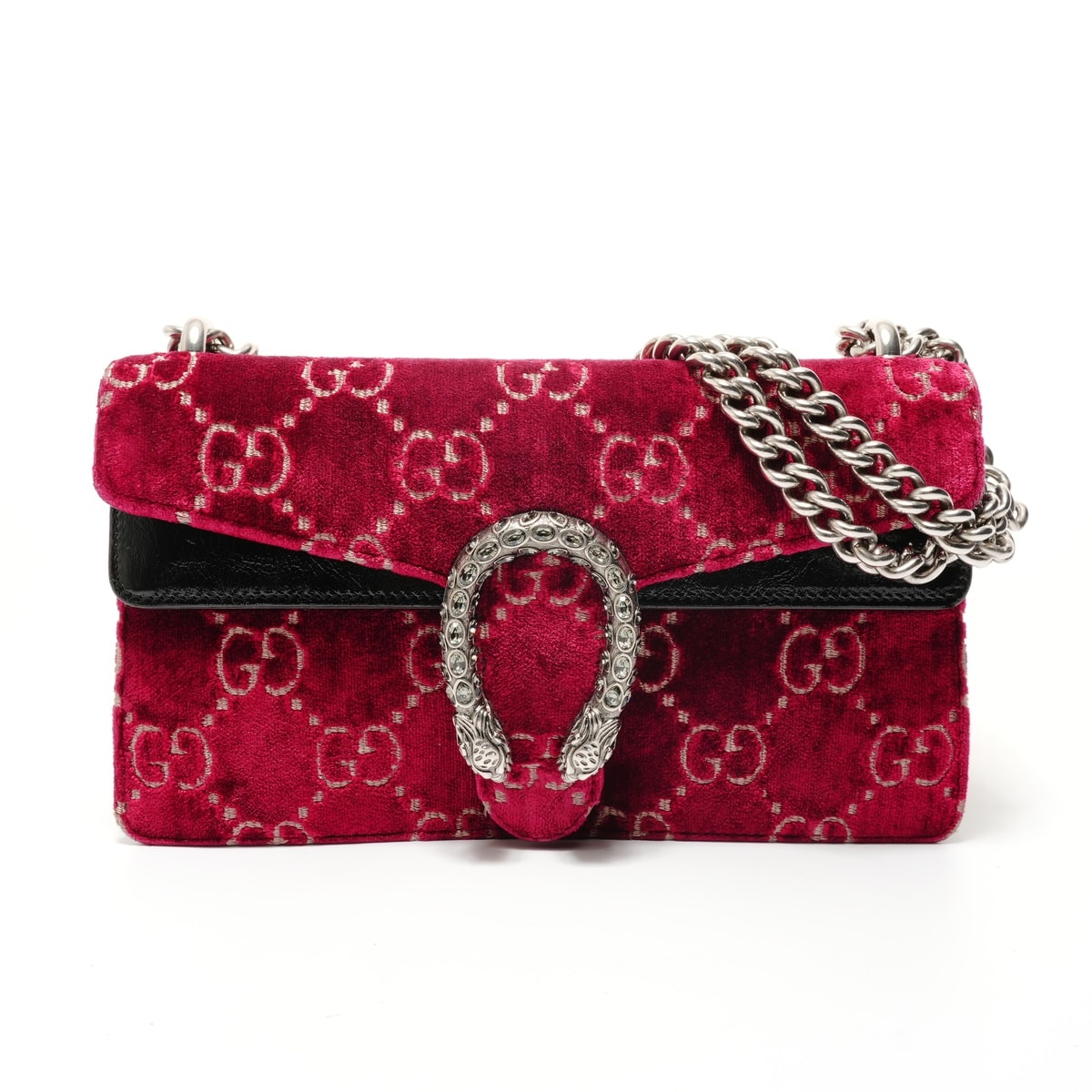 グッチ GUCCI GG ベルベット デュオニソス ショルダーバッグ【中古】