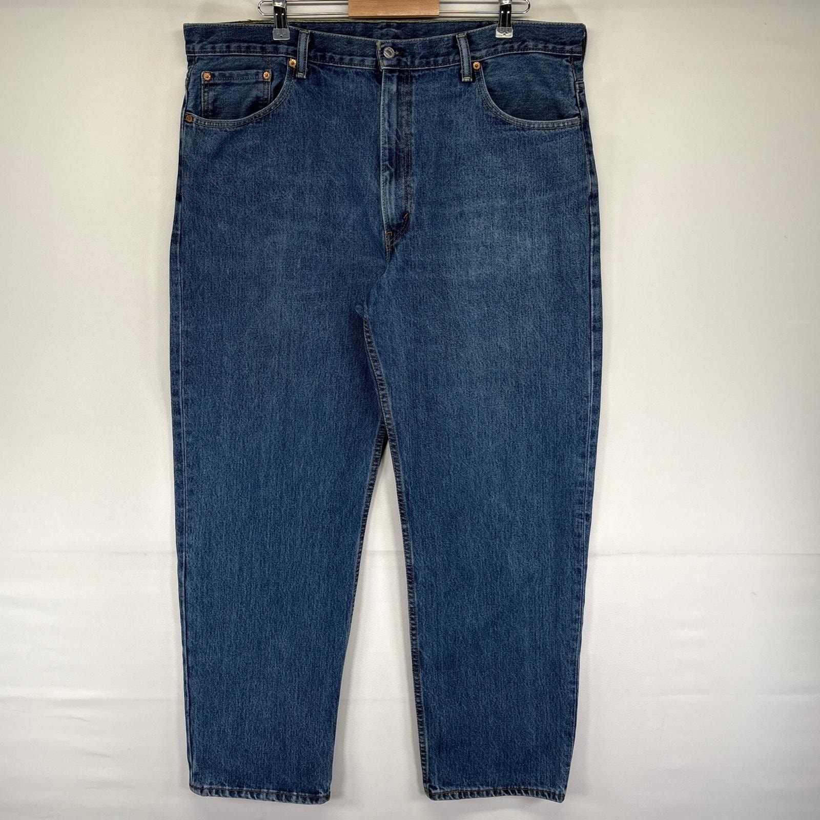 古着 リーバイス Levi's デニム パンツ 550 大きいサイズ テーパード 5ポケット ジッパーフライ W42 L32  ブルー系 メンズ