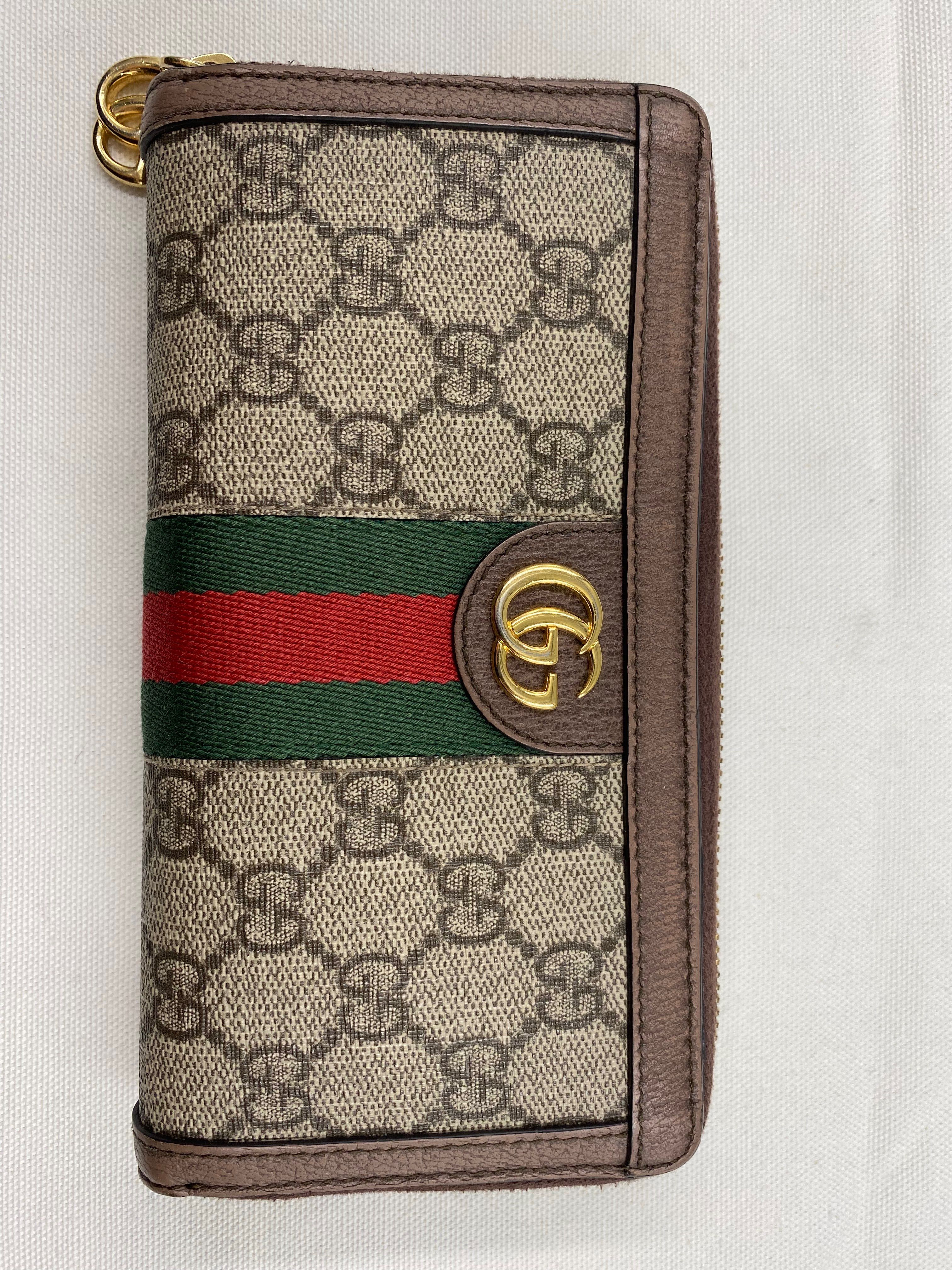 GUCCI Ophidia GG Zip Around Wallet