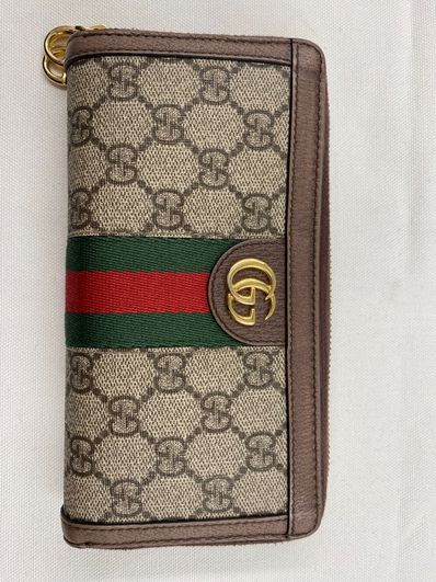 GUCCI Ophidia GG Zip Around Wallet