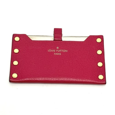ルイヴィトン LOUIS VUITTON エテュイミロワール M61479 小物 ミラー 鏡 レザー ピンク 美品
