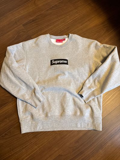 Supreme Box Logo Crewneck "Heather Grey" (22FW)