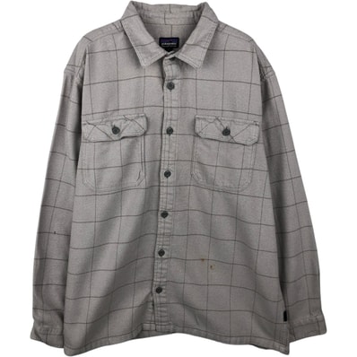 古着 パタゴニア Patagonia ORGANIC COTTON オーガニックコットン 53947FA17 長袖 フランネルチェックシャツ ボックスシャツ メンズL相当/eaa637920