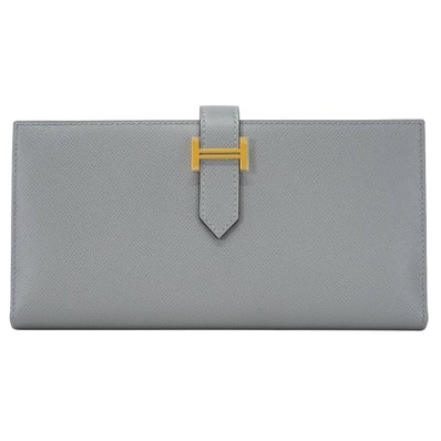 HERMES エルメス 長財布 ベアンスフレ グリパンタン ヴォーマダム ゴールド金具 K刻印 新品未使用