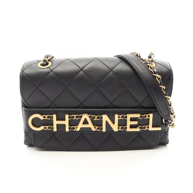 シャネル CHANEL マトラッセ ショルダーバッグ バッグ ラムスキン(羊革) レディース ブラック系 【中古】