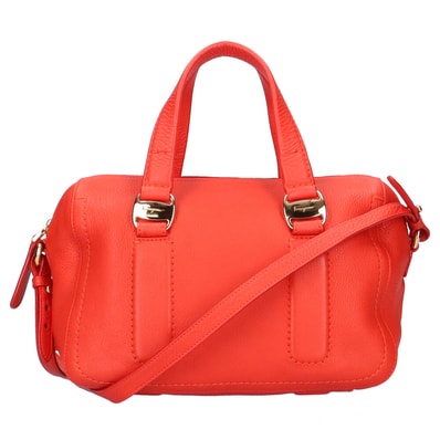 サルヴァトーレフェラガモ ショルダーバッグ レザー レッド レディース Salvatore Ferragamo 中古