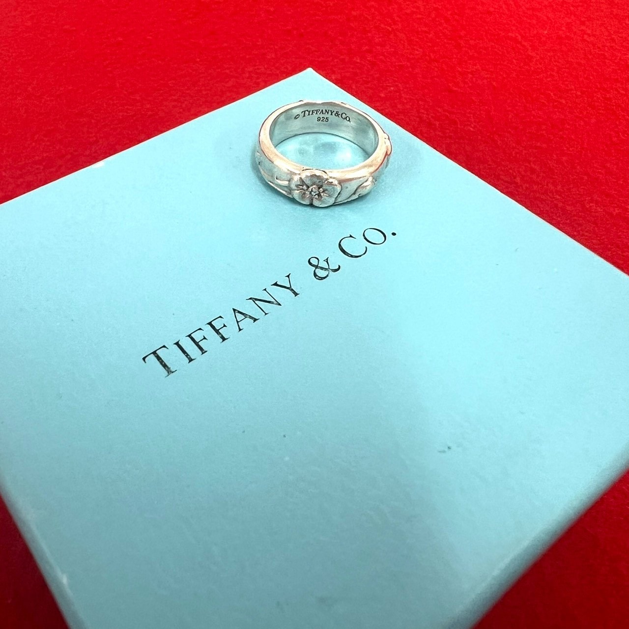 TIFFANY&Co. ティファニー フラワー シルバー925 リング・指輪 8号 シルバー
 37687