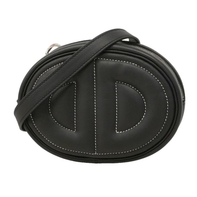 ★SALE【6hd3253】エルメス ショルダーバッグ インザループ スイフト ブラック シルバー金具 B刻印【中古】レディース